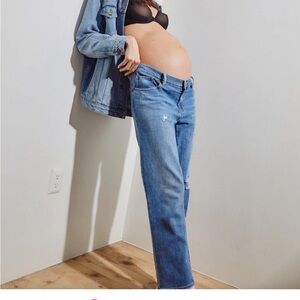 Hatch Women's Boyfriend Jeans - Light Blue